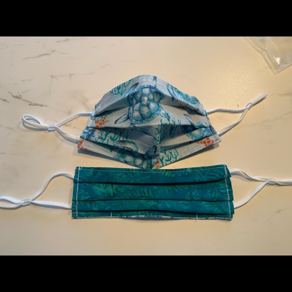 New Sea Turtle 2-sided Adjustable Face Mask Adult - Picture 3 of 4